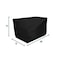 Eevelle Meridian Left Arm Sectional Loveseat Cover, Black, 34 in L x 58 in W x 30 in H MDSLAL-BLK - alternate 1